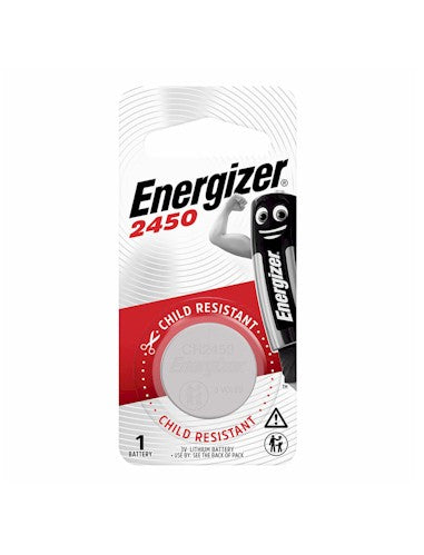 ~ CR2450 590 mAh lithium button battery